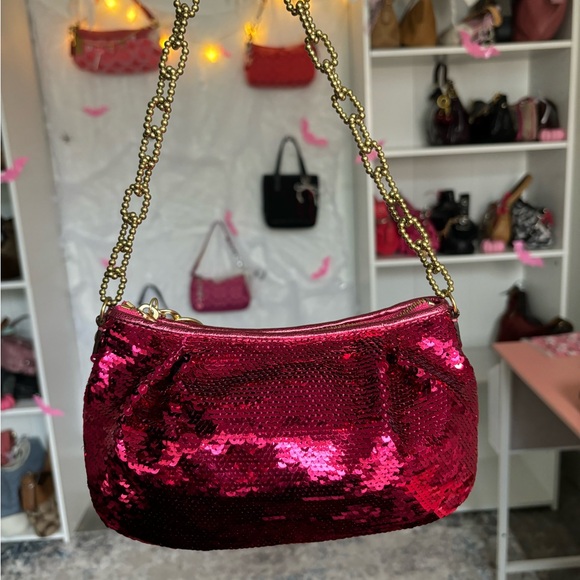 Y2K Coach Poppy Sequin lurex bag 💖 - Picture 4 of 8